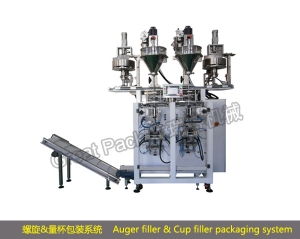 SuzhouScrew and measuring cup integrated metering and packaging system